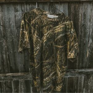 Basic Editions Men's Camouflage Short Sleeve Tee